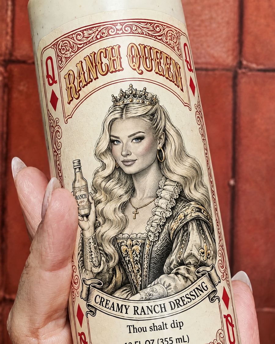 Queen of Diamonds original ranch bottle